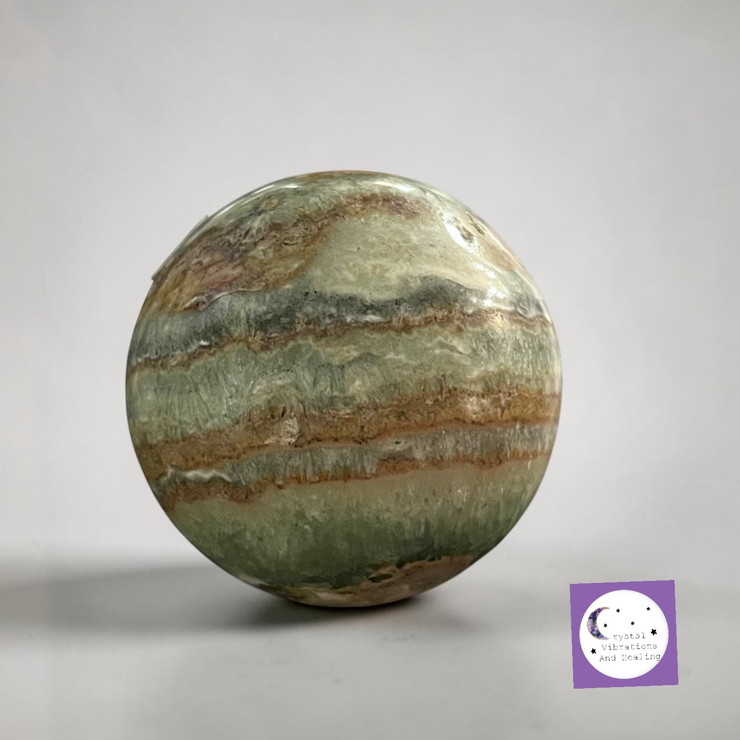 Green Aragonite Sphere **