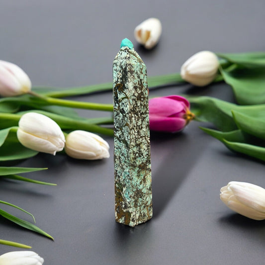 African Turquoise Obelisk Tower