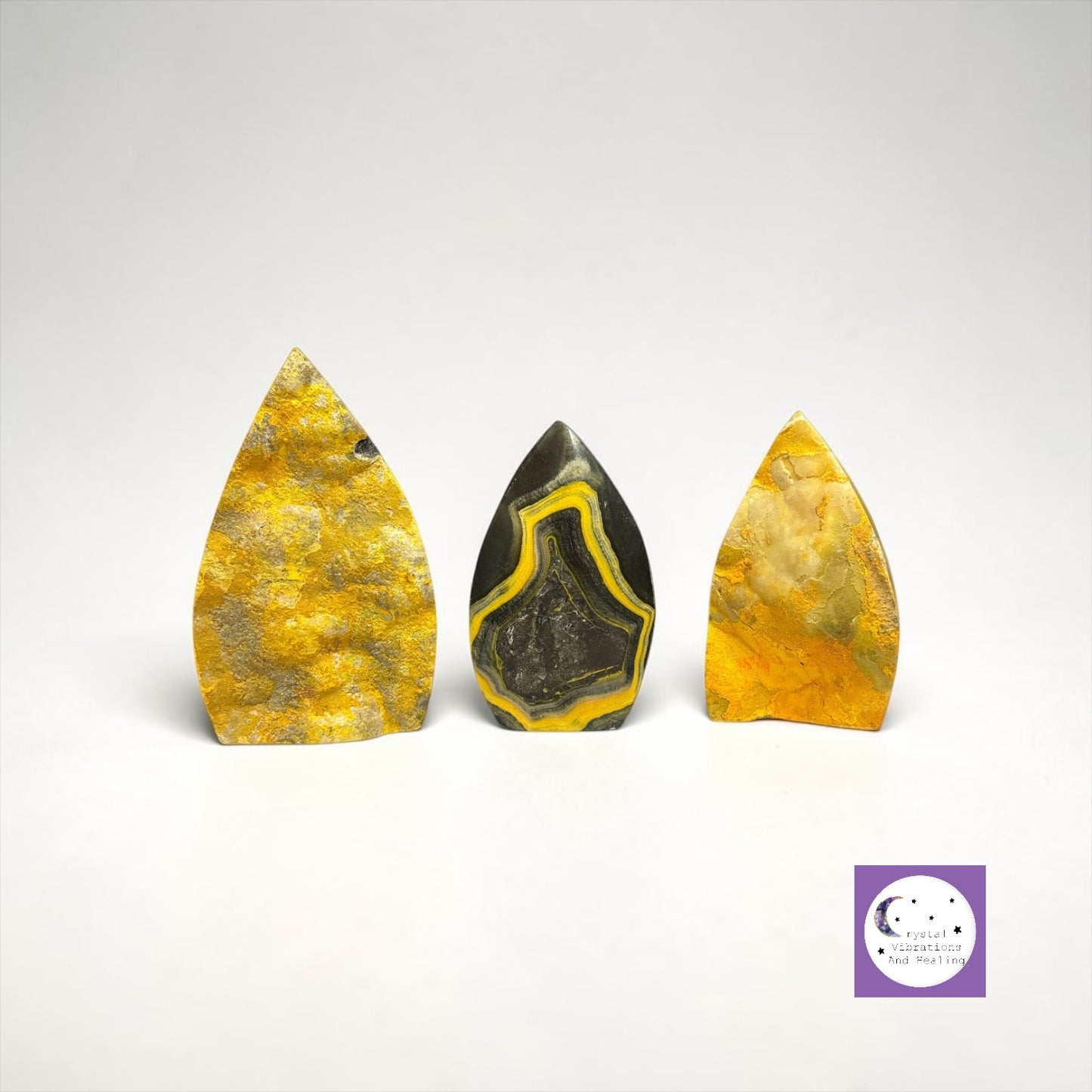 Bumble Bee Jasper Freeform Teardrop