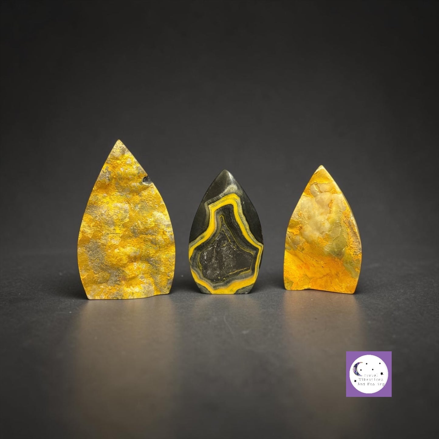 Bumble Bee Jasper Freeform Teardrop