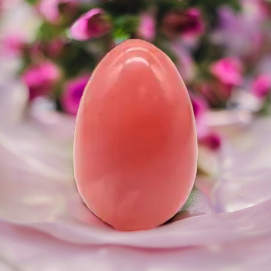 Red Smelting Quartz, Cherry Quartz, Red Quartz Egg Carving