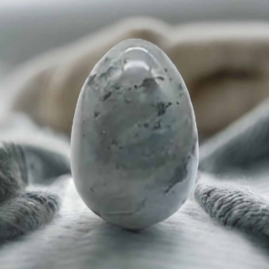 Labradorite Egg Carving