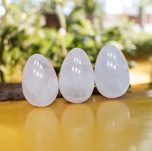 Clear Quartz Egg Carving