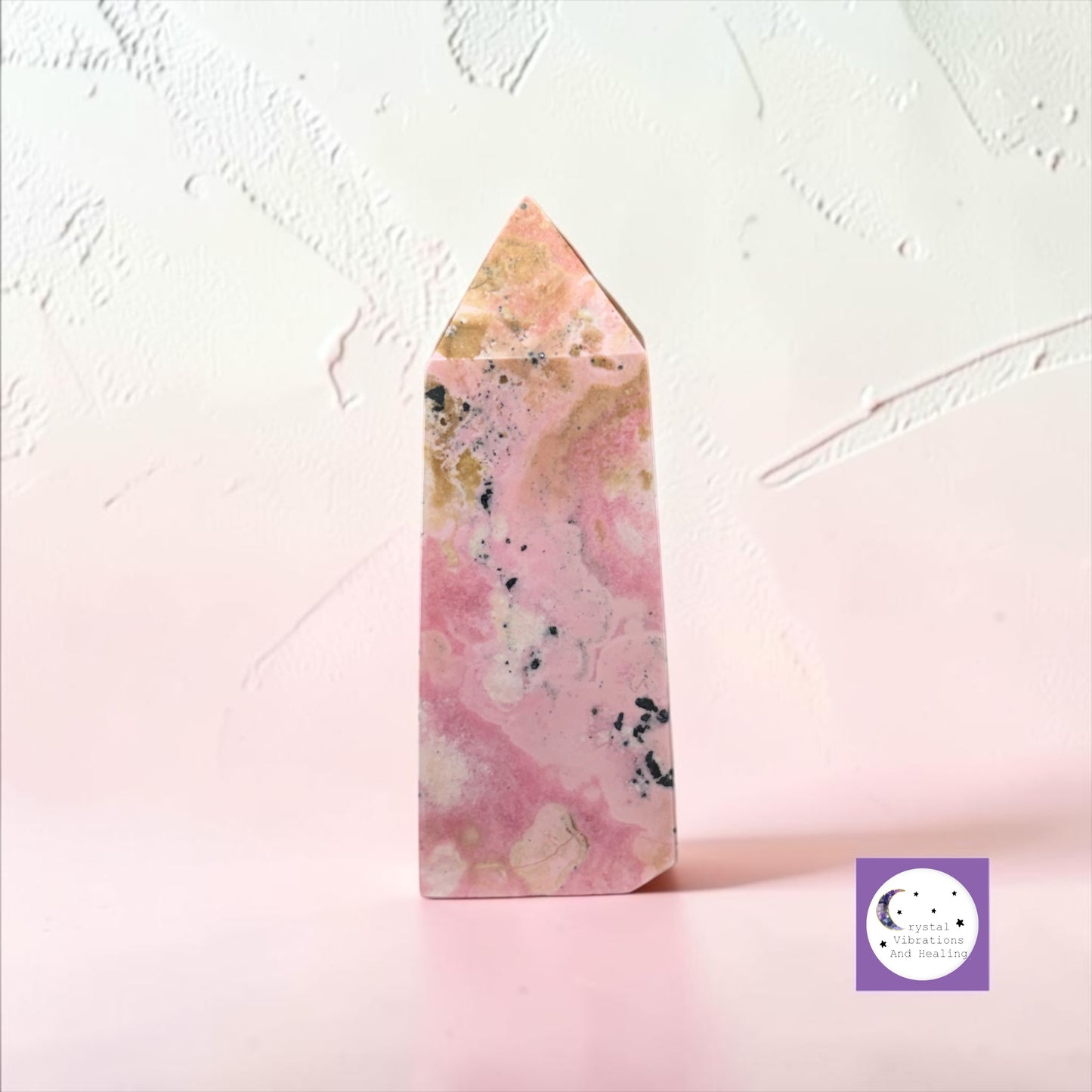 Peruvian Rhodonite Tower Obelisk Point **