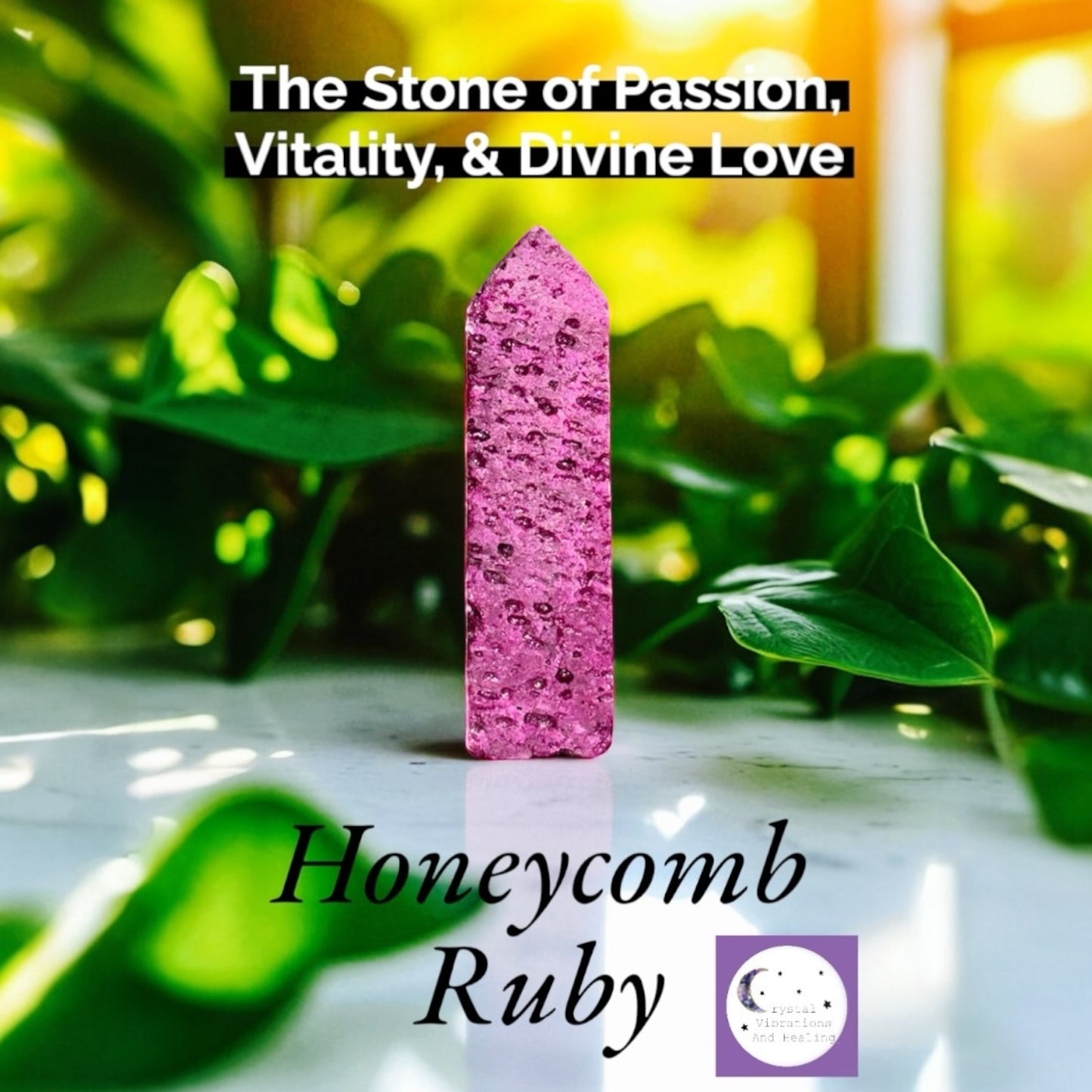 Honeycomb Ruby Tower Obelisk Point *