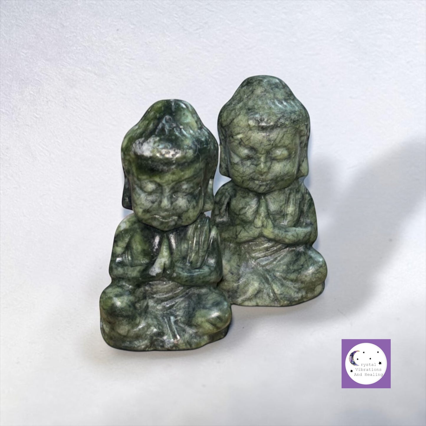 Green Jade Buddha Carving
