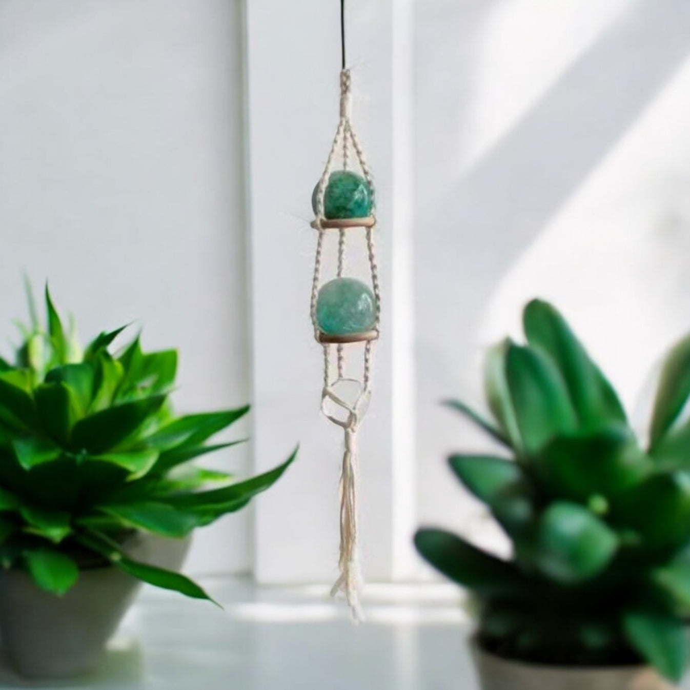 Macrame Sphere Stand