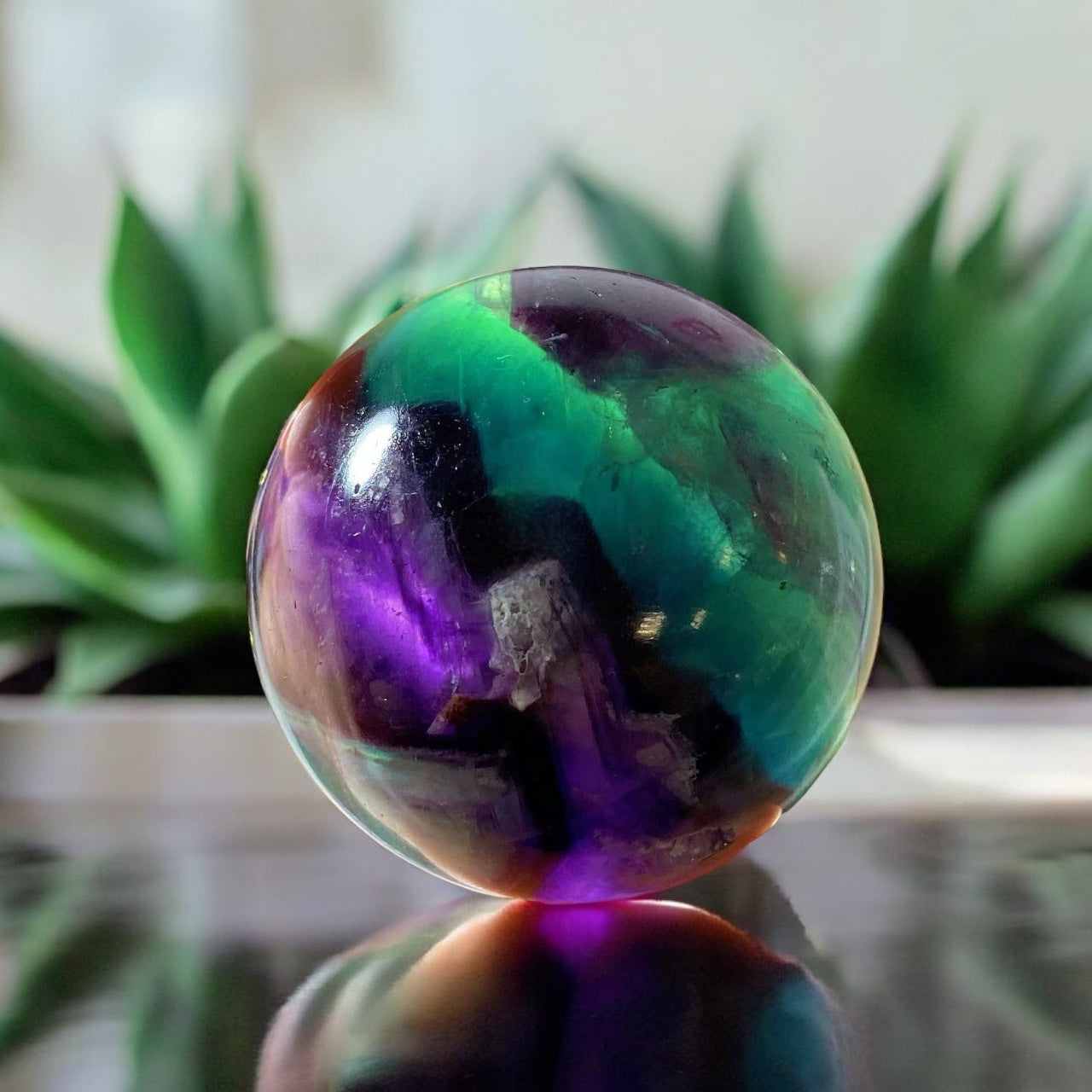 Rainbow Fluorite Sphere