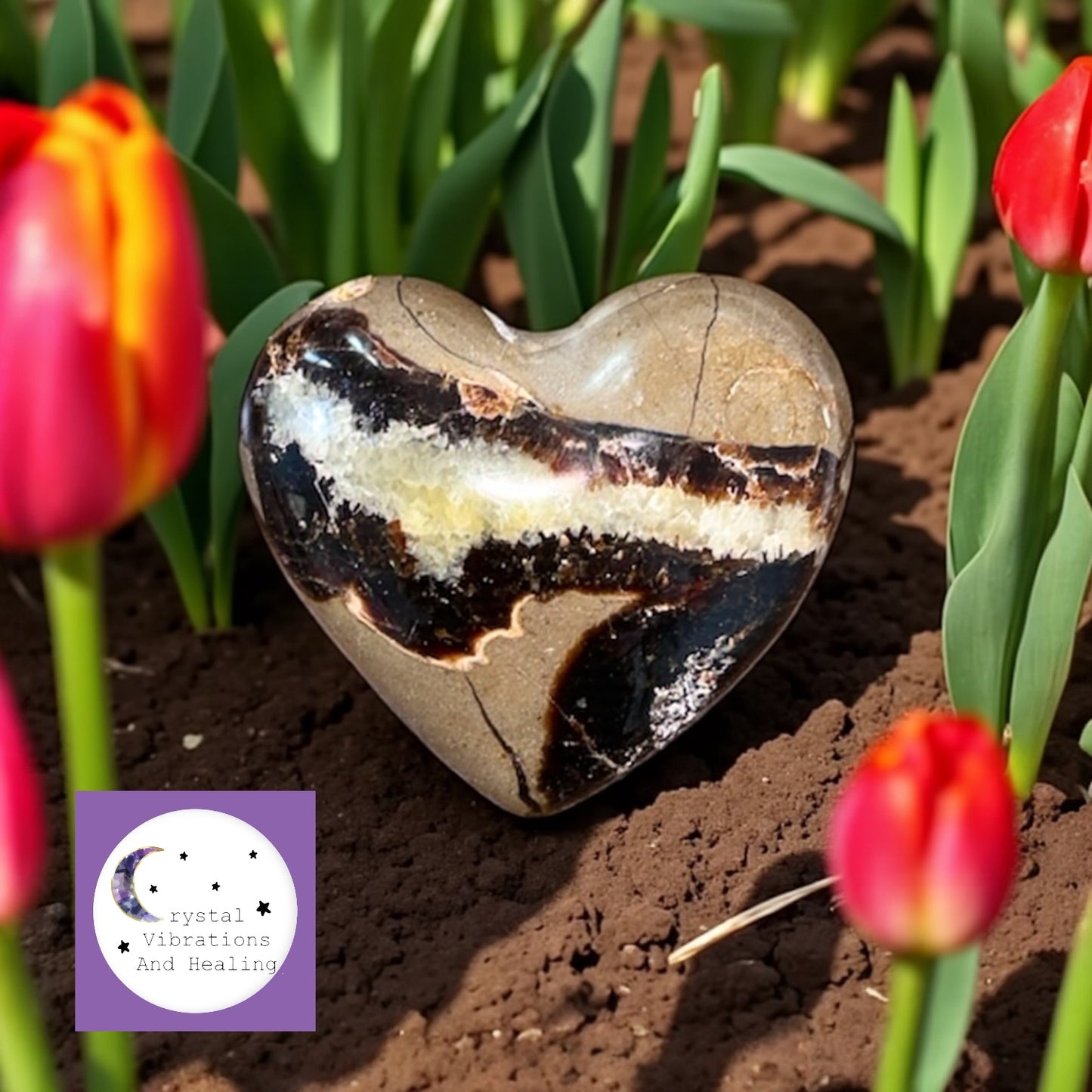 Septarian Heart Carving *