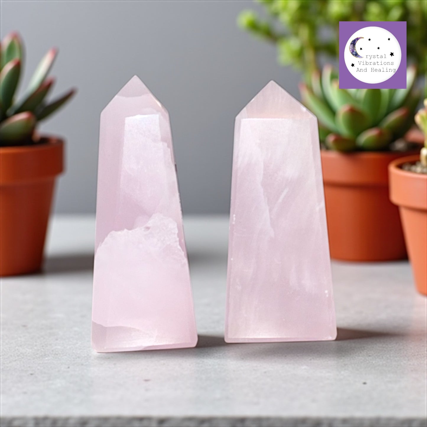 Pink Mangano Calcite Tower Obelisk Point *