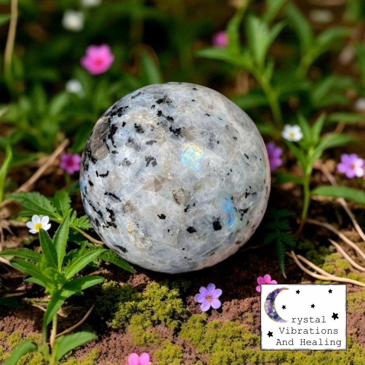 Rainbow Moonstone Sphere