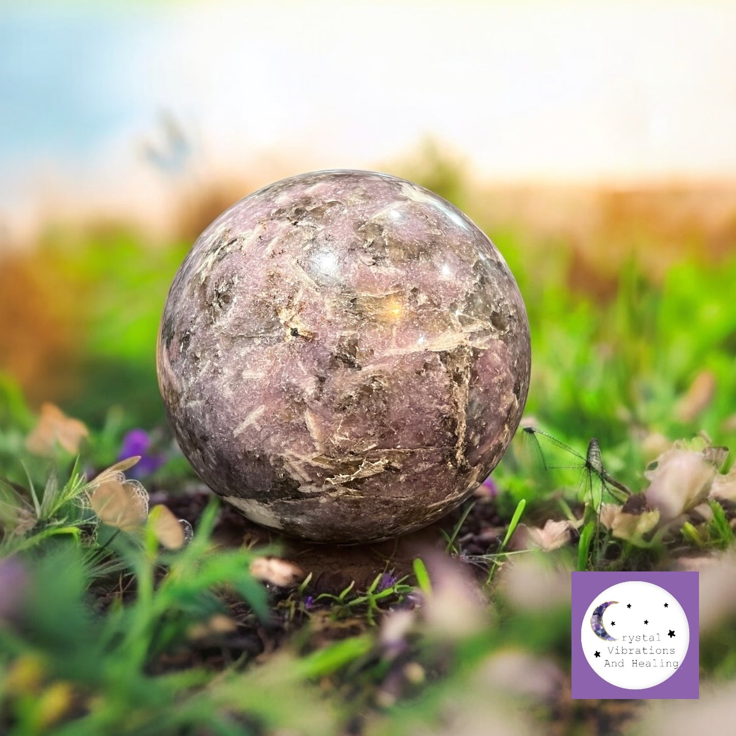 Lepidolite Sphere