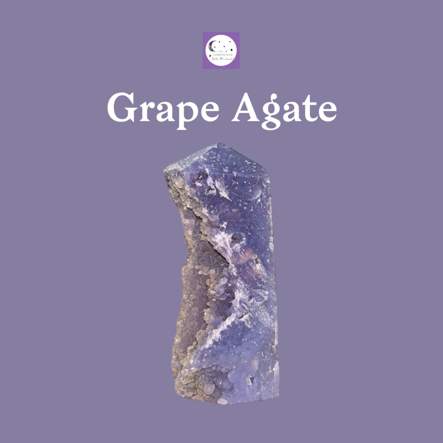 Grape Agate Tower Obelisk Point Specimen *