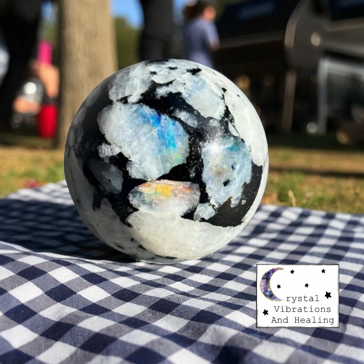 Rainbow Moonstone Sphere