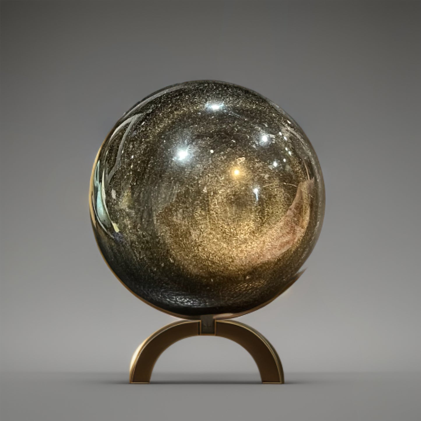 Golden Obsidian Sphere