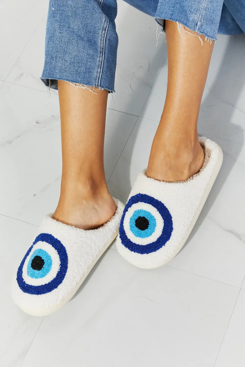 MMShoes Eye Plush Slipper - Crystal Vibrations & Healing