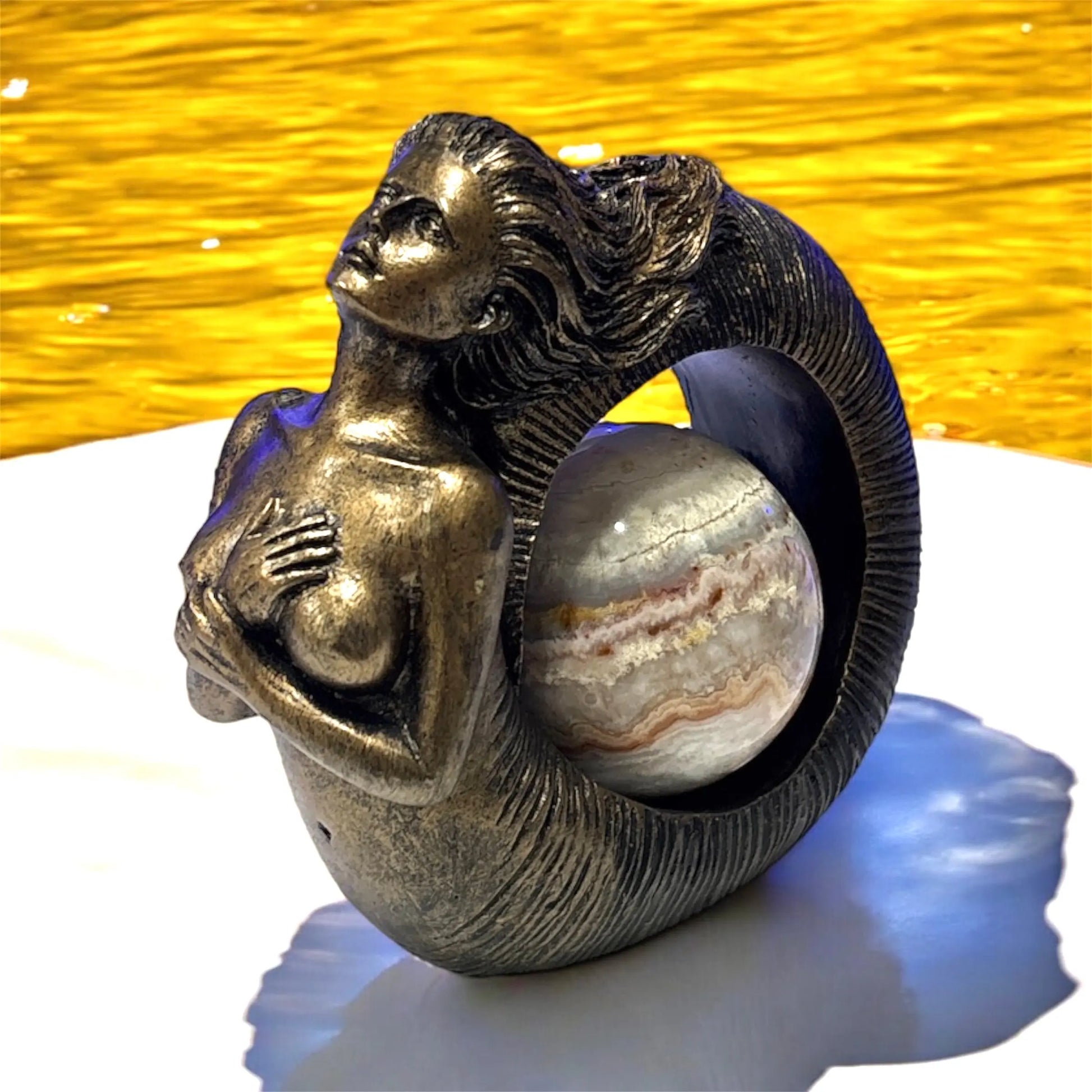 Mermaid Ring Resin Sphere Stand - Image #1