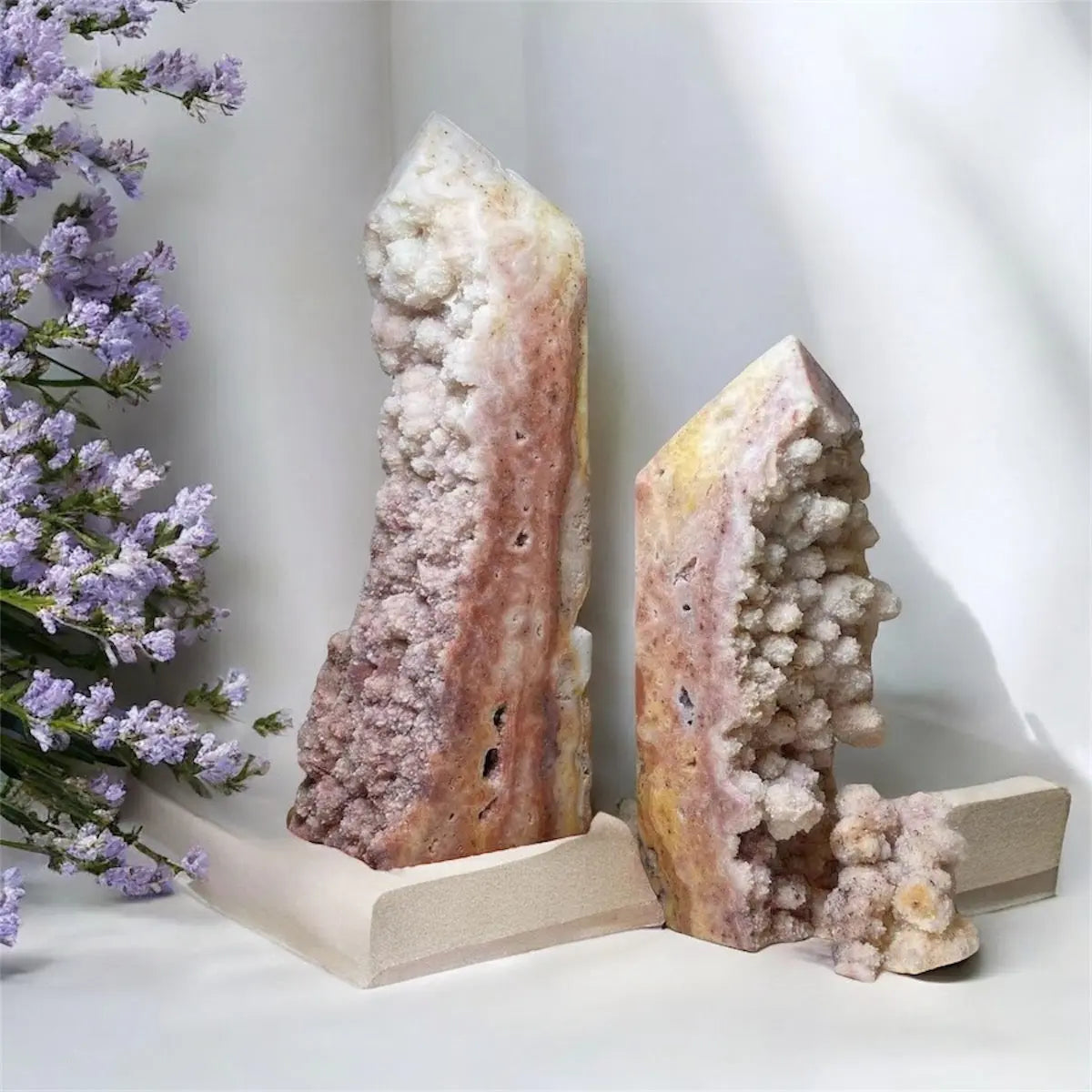 Pink Amethyst Cluster Obelisk Tower - Image #1