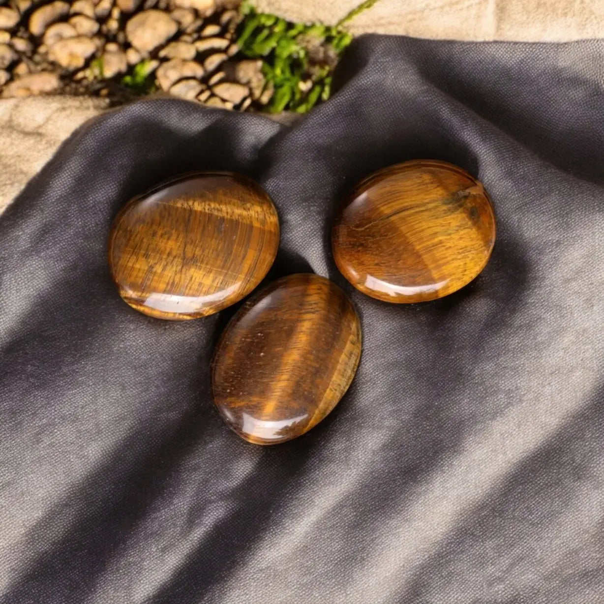 Tiger Eye Palm Stone - Image #3