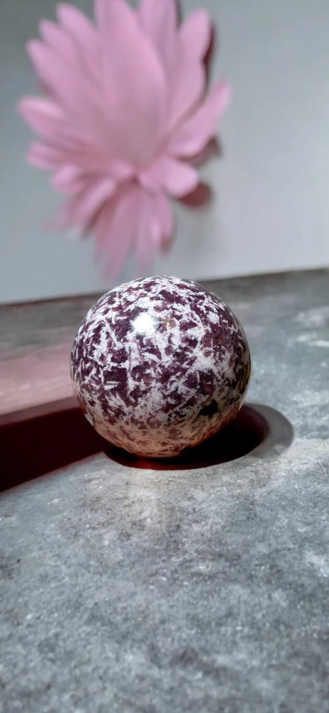 Snowflake Purple Mica Sphere - Image #2