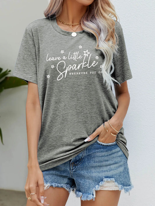 LEAVE A LITTLE SPARKLE WHEREVER YOU GO Tee Shirt - Crystal Vibrations & Healing