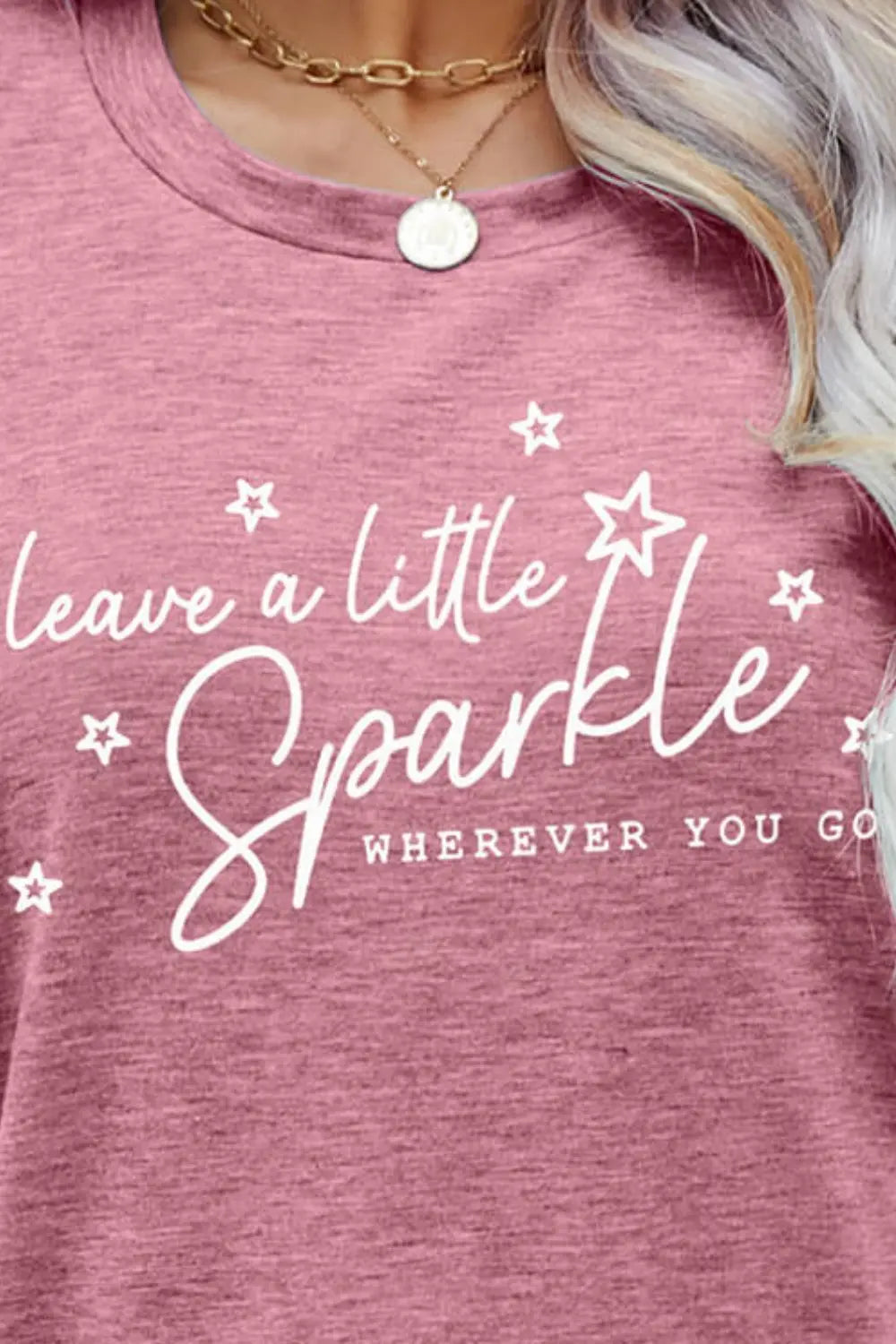 LEAVE A LITTLE SPARKLE WHEREVER YOU GO Tee Shirt - Crystal Vibrations & Healing
