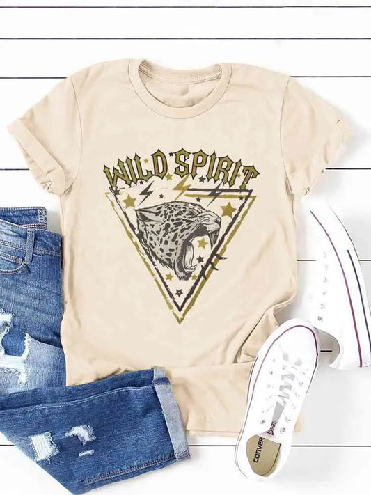 WILD SPIRIT Graphic Short Sleeve T-Shirt - Image #1