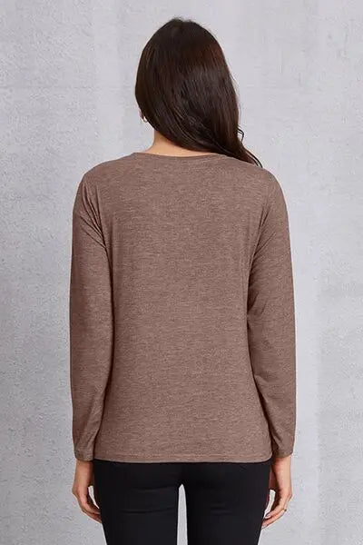 Graphic Round Neck Long Sleeve T-Shirt - Image #11