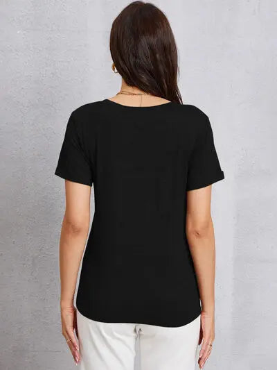 YOU CAN DO THIS COFFEE V-Neck Short Sleeve T-Shirt - Image #2