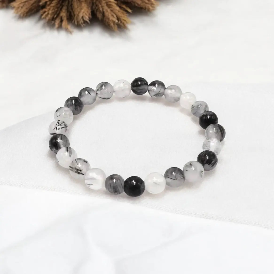 Black Tourmaline Rutilated Bracelet - Image #1